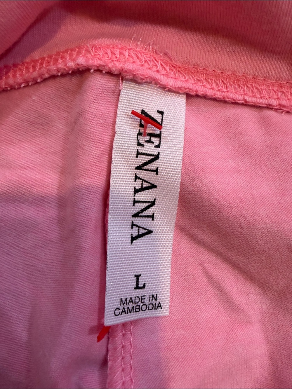 Zenana Outfitters Hot Pink Flare Leggings with Fold-over Waist - Picture 5 of 6